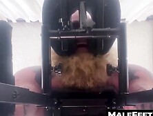 Bound guy Rick S harshly teased by plump Achilles soles