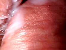 close up fuck with stepsister in panties,  tight creamy pussy and cum on pussy