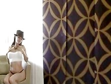 Nasty white babe in black hat