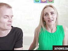 Blonde Ex-Wife Afina Levi Blows Stranger's Penis and Takes It