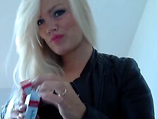 Smoking Blonde Bimbo