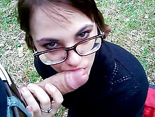 Amateur Blowjob in the forest