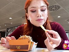 Bukkake Whore Cum Walk To McDonalds