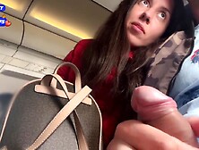Risky Public Jerking Off On A Plane Full Of People - Public Dick Flashing - Katty West