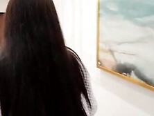 Russian porn where a guy fucks a busty girl