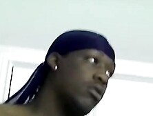 "Straight Guy's Big Black Dick Explodes In Blowjob Session With Hot Brunette"