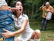 VIP4K.  Past due? This sleazy brunette knows how to solve this