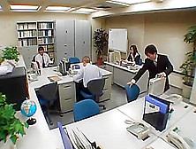 Japanese Office Girl Gets Fucked By Two