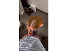 Step mamma flashes step son and asks him to cum over her face in disabled toilets