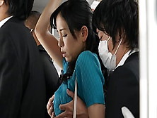 Nipple Messing Around Molester Train-Married Woman Who Relentlessly Picks Up An Erection Chibi And Falls Alive-Sina Kaji