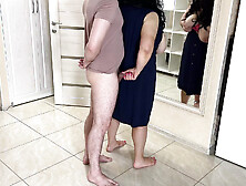 BBW gave her stepson to touch her tits and gave her ass for anal sex