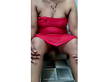 Indian beautiful hot aunty bathing and masturbating brinjal