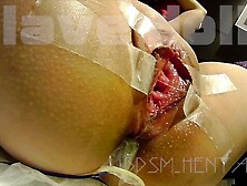 Training : Fisting Orgasm...  Close Up.  Overflowing Lewd Juice