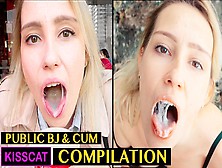 Kisscat Public Oral Sex With Sperm Shot Compilations #1 - Outdoor Swallowing With Cum-Shot / Swallow Spunk