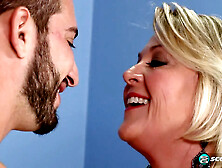 47-year-old Morgan is very admirable at sucking jock