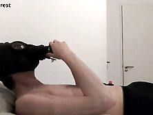 Jerking With Rebreather Bag Rubber Gas Mask Breathplay