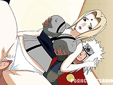 Naruto animated parody featuring Tsunade,  Sakura,  Konan and more in hardcore action
