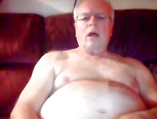 Grandpa Stroke On Webcam