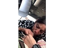 Latina Amateur Gives Blowjob In A Car For Money