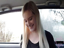 Creampied A Charming German Chick In The Car!