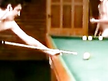 Nude Russian Soldiers Playing Pool