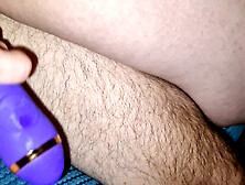 Fresh gf uses rabbit dildo while sitting on my dick