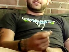 Muscular Hunk Jacking Off & Unloading A Big Load Of Hot Semen - POV Close-Up View