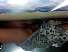 Sexy wife out of pants asking for directions and letting the stranger touch her