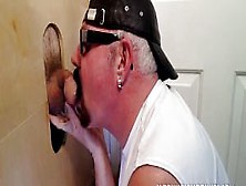 Giving Soccer Dad A Gloryhole Blowjob