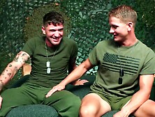 Horny Brandon Anderson And His Army Mate Are Fucking Hard