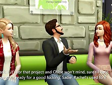 Art Teacher Helps His Lustful Students With Their Project - sims 4 - CG Manga