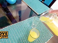 Solange Sun is a lustful knob sucking gal on your date night