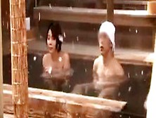 Japanese Beauty Female Fucked In Public Bath (Amateur Sex)