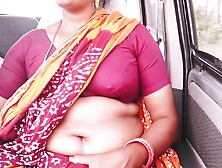 Desi Stepmom And Stepson Car Sex For Long Drive.  Telugu Dirty Talks