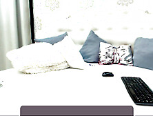 Blonde bombshell poses and masturbates in her super sexy high heels