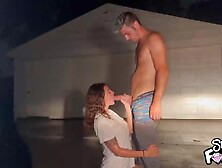 Sex Outside In The Rain During Thunderstorm Creampie