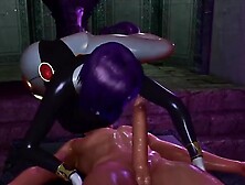 Raven Explores A Massive Cock With Her Cute Little Mouth