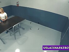 Latina babe interrogated and fucked hard by a patrol officer