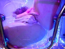 POV: Hawt golden-haired sits on your face during the time that u lick her cunt after that babe gets creampied