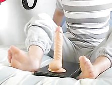 Giving My Sex Tool A Footjob