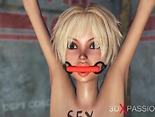 3D Dickgirl Fucks A Horny Teen Tranny In The Industrial Zone