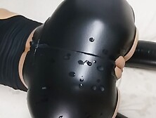 Leather Fetish And Doggy Fuck With Blonde Girlfriend