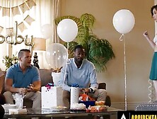 ACCIDENTAL GANGBANG - Horny Casey Calvert Gets Gangbanged By Bored Men (Casey Love)