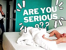 PRICK FLASH. I pull out my cock in front of a fresh hotel maid and she agreed to jerk me off.