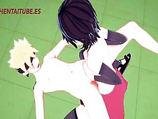 Boruto Naruto Anime - Sarada Hand Job,  Fellatio,  Titjob Pounded