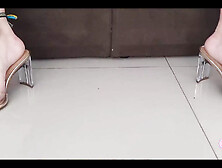 Teen Slut Candy Crush Masturbating with High Heel