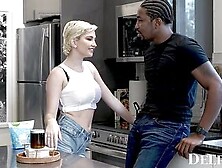 My Best Bbc Neighbor - Blonde Milf In Interracial Fuck In The Kitchen
