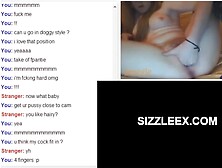 Omegle Girl Wet Over Huge Cock