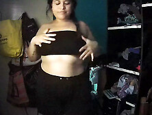 On a very sexy afternoon, Luzzi began to get horny, blowing on her boobs and touching her lovely cunt.