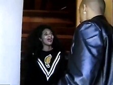 Giant ebony wang in cunt in booty